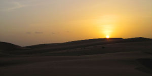sonnenuntergang-duenen Sonnenuntergang hinter den Sanddünen © P.Höhnel